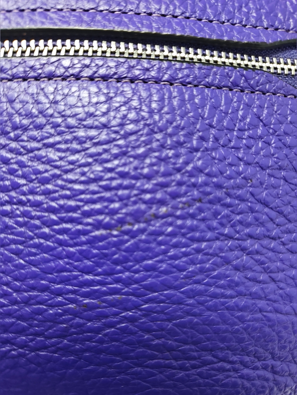 Coach Val Duffle Upcycled w/ 1941 Clutch. Purple/Blue - Picture 15 of 17